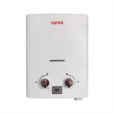 6L Tragbarer Outdoor-Warmwasserbereiter mit Doppelregler und Direktabzug, Erdgas
