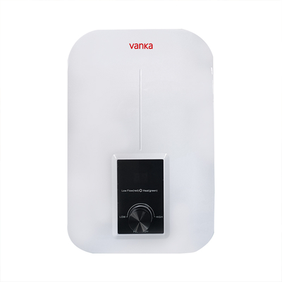Weißer, durchlaufloser elektrischer Warmwasserbereiter 3,5-7,5 kW mit LED-Anzeige