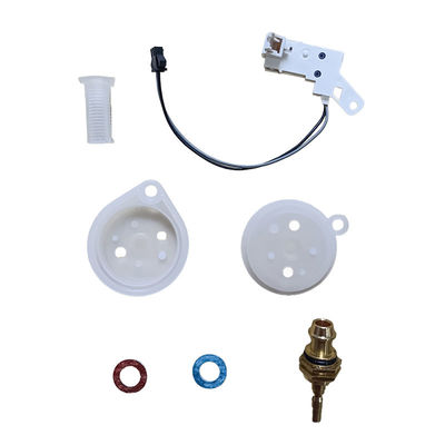 Komplettes Zubehörset für Abgas-Warmwasserbereiter mit Membranthermostat, Mikroschalter, Sensor und Ventil