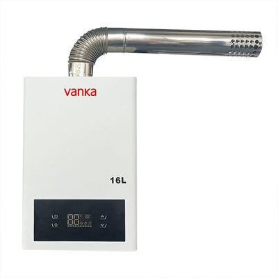 Wasserbereiter mit konstanten Temperaturen mit 12 bis 16 L/min Warmwasserleistung 30°C bis 60°C Temperaturbereich und Mindeststartdruck von 0,02 MPa