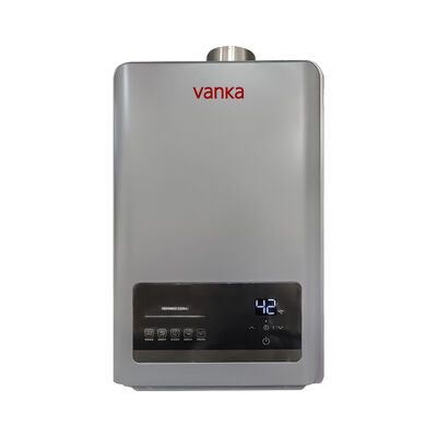 12L Tankloser Thermostatik-Wasserbereiter Grauer Doppelrohr