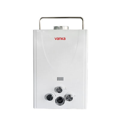 Portable Outdoor Flued Instant Gas Water Heater for Camping & RV Use - Wall-Mounted Shower System