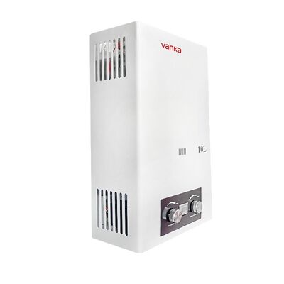 10L Weißer Abgas-Warmwasserbereiter Energiesparend Einfache Installation für Zuhause, Hotel, Wohnung und gewerbliche Nutzung